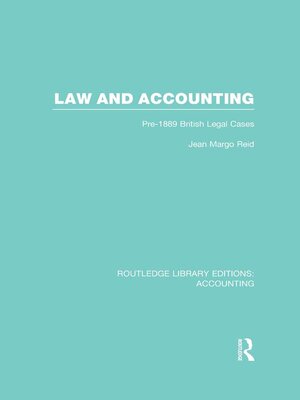 cover image of Law and Accounting (RLE Accounting)